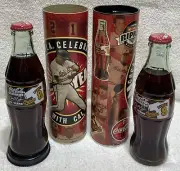 2 Bottles Coca-Cola Cal Ripken Jr MLB~21 Year Commemorative Coke Bottle In Tube