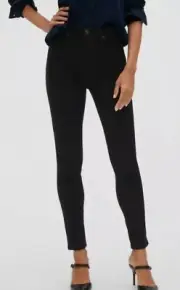 Banana Republic Black High-Rise Skinny Zero Gravity No Fade Jeans Size 0/25