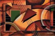 A Different Point of View, an African American, Black Art Print by Lester Kern