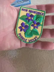NEW BRUNSWICK CANADA PATCH purple Violet