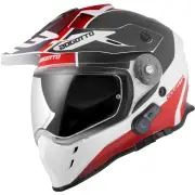 H331 BT Tour EVO Black White Red Bluetooth Enduro Helmet