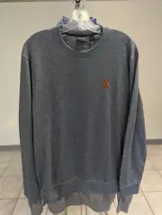 NWT MEN'S DUNNING GOLF CREW NECK SWEATER, SIZE: L, COLOR: HARBOUR HEATHER (M10)