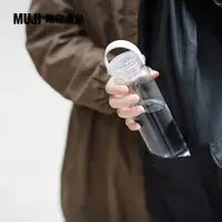 在飛比找PChome24h購物優惠-攜帶式透明水壺/附提把/410ml【MUJI 無印良品】