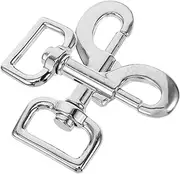 EXHUMKY 2pcs Metal Dog Leash Clasp Snap Hooks Lightweight Pet Connectors Rotating Buckle for Easy Clamping for Leashes and Accessories