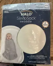 HALO SleepSack 3-Way Adjustable Cotton Swaddle Cream Newborn 0-3 Mos NEW