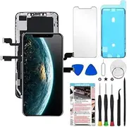 for iPhone Xs Max Screen Replacement 6.5 inch LCD Touch Screen Display Digitizer Repair Kit Assembly with Complete Repair Tools