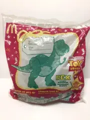 MCDONALDS TOY STORY 2 REX CANDY DISPENSER TOY Sealed Bag FREE SHIPPING 1999