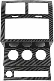 Car Interior Radio Center Console Panel Decoration Frame Cover Compatible for Dodge Nitro 2007 2008 2009 2010 2011 2012(Carbon Fiber look)