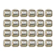 48pc Topchef Square Air Fryer Basket Liner Baking/Cooking Mat Brown 16cm