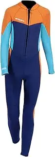 Colaxi 2.5mm Neoprene Wetsuit for Boys Girls, Kids Wetsuit, Thermal Fullsuit Diving Swimsuits Sun Protection Bathing Suit for Kayak Canoeing Sailing, Blue Sizes 14