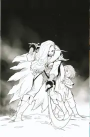 RED SONJA #1 (2021 DYNAMITE) MIRKA ANDOLFO VIRGIN B&W 1:40 VARIANT ~ UNREAD NM