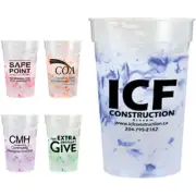 250 Personalized Confetti Mood Stadium Cups - Custom Wholesale Bulk Lot