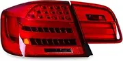 Car Styling Tail Lights Taillight Compatible for BMW E92 M3 2008-2012 2013 Rear Lamp DRL + Dynamic Turn Signal + Reverse + Brake LED(Red)