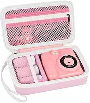 Grapsa Case Compatible with ESOXOFFORE for Dylanto for Anchioo for WEEFUN for GKTZ for Amzelas for Mafiti Instant Print Camera for Kids, Film Camera Storage Holder Organizer Bag (Box Only)- Pink