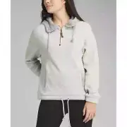 Prana Womens Size S Hartlie Wool Zip Up Hooded Pullover Gray