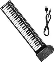 VICASKY Beginner Recording Feature Electronic Hand Roll Piano 49 Keys Portable Keyboard Piano Boys and Girls Musical Instrument