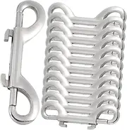 Housoutil Heavy Duty Metal Snap Hooks for Dog Leash Double-Ended Snap Clips Zinc Alloy for Pet Supplies and Luggage