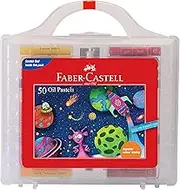 Faber Castell Oil Pastels 50-Pieces Set with Plastic Tool Box Packing