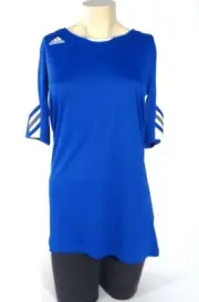 Adidas ClimaCool Blue & White Multi-Sport Short Sleeve Jersey Women's L NWT