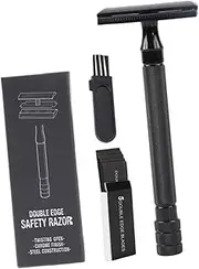 Healeved Professional Salon-grade Beard Shaver Double-edged Manual Razor Old Type Safety Razor Easy to Clean Portable