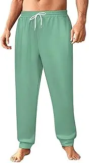 [Generic] Men's Sweatpants, Deep Dusty Mint-118, Polyester Joggers, Sweatpants Jogging Pants for Workout Running