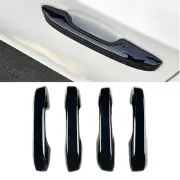 4x Gloss Black For 2023-2024 Honda CR-V with Smart Lock Door Handle Cover Trims