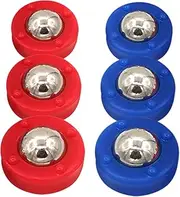 NAMOARLY 6pcs Mini Shuffleboard Replacement for Shuffleboard Table Outdoor Indoor Use Toy Game Leisure Set for Home Club Office