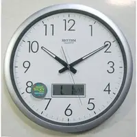 在飛比找PChome商店街優惠-RHYTHM CLOCK 日本麗聲滑動式秒針LCD液晶螢幕顯