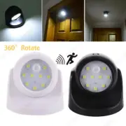 360° Battery Operated Cordless Motion Activated Sensor LED Lights Outdoor Indoor