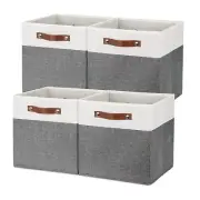Temary Storage Cubes 12×12 Fabric Cube Storage Bins Foldable Storage Baskets ...