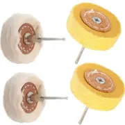 Reliable Polish Cloth Wheel Brush Head Pack of 4 50mm Diameter Buffing Tool