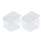 50Pcs Small Clear Plastic Containers Component Storage Box Mini Tool Boxes
