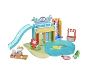 Peppa Pig Peppa's Waterpark Playset, Peppa's Favorite Places with 15 Pieces