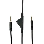 2 PACK Generic Logitech Astro A10 Cord Cable with Volume Control - Black