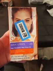 Sally Hansen Hair Remover Wax Strip Kit for Face 18 Strip Kits Up to 8 Weeks