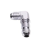 Aeroflow Brand 90 Degree Bulkhead An -6 AN Silver Finish Hose Fitting