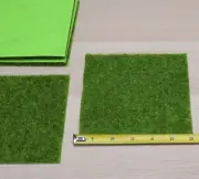 Lot of 80x Artificial Fake Grass Mat Grassland Lawn Turf Carpet Land 6"x 6"