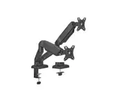 Brateck Economy Dual-Screen Spring-Assited Monitor Arm Fit Most 17"-32" Monitor Up to 9 kg VESA 75x75/100x100