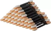 60 Pcs Disposable Eyeshadow Brush, Black Eyeshadow Applicators, Sponge Eye Sh...