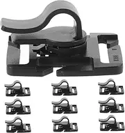 Versatile Water Bag Pipe Clamp 10pcs Rotating Tube Clip for Hiking Gear Hydration Hose Clips