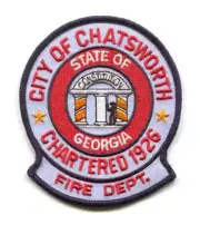 Chatsworth Fire Department Patch Georgia GA