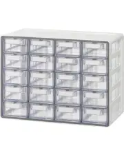 20 Drawer Cabinet, Stackable Clear Organizer For Hardware, Beads,Office Supplies