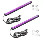 2 Pack 10W LED Black Light Bar Glow In The Dark Party Supplies for Halloween