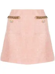 Alice McCall Catalina Iced Guava Mini Skirt W/Chain Detail NWT US4 ($250)
