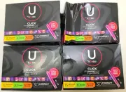 U By Kotex Click Compact Unscented Tampons, Regular/Super/Super Plus, 120ct