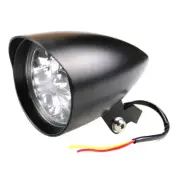 6" BLACK BILLET HEADLIGHT Lamp FOR HARLEY DAVIDSON CHOPPER SOFTAIL