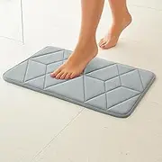 ALMERIA HOMEPLUS Ultra Soft Memory Foam Bath Mat 40x60cm, Non-Slip, Water Absorbent, Quick Dry, Machine Washable Bathroom Rug