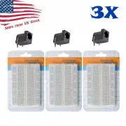 3X 400 Point Solderless Prototype PCB Breadboard Protoboards 3Pcs US