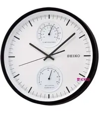 在飛比找Yahoo!奇摩拍賣優惠-豐天時計【SEIKO】 精工 SEIKO 指針溫溼度 靜音掛