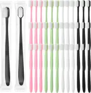 36 Pcs Soft Bristle Toothbrush Micro Nano Manual Toothbrush with 20, 000 Bristle